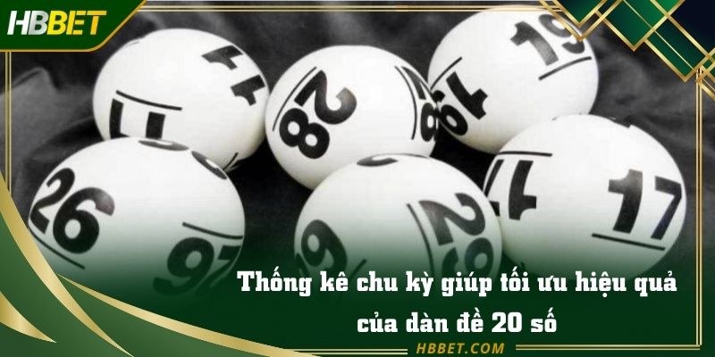 Thống kê chu kỳ giúp tối ưu hiệu quả của dàn đề 20 số