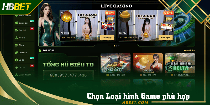 Chọn Loại Hình Cá Cược Phù Hợp